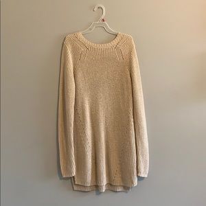 Tan sweater dress